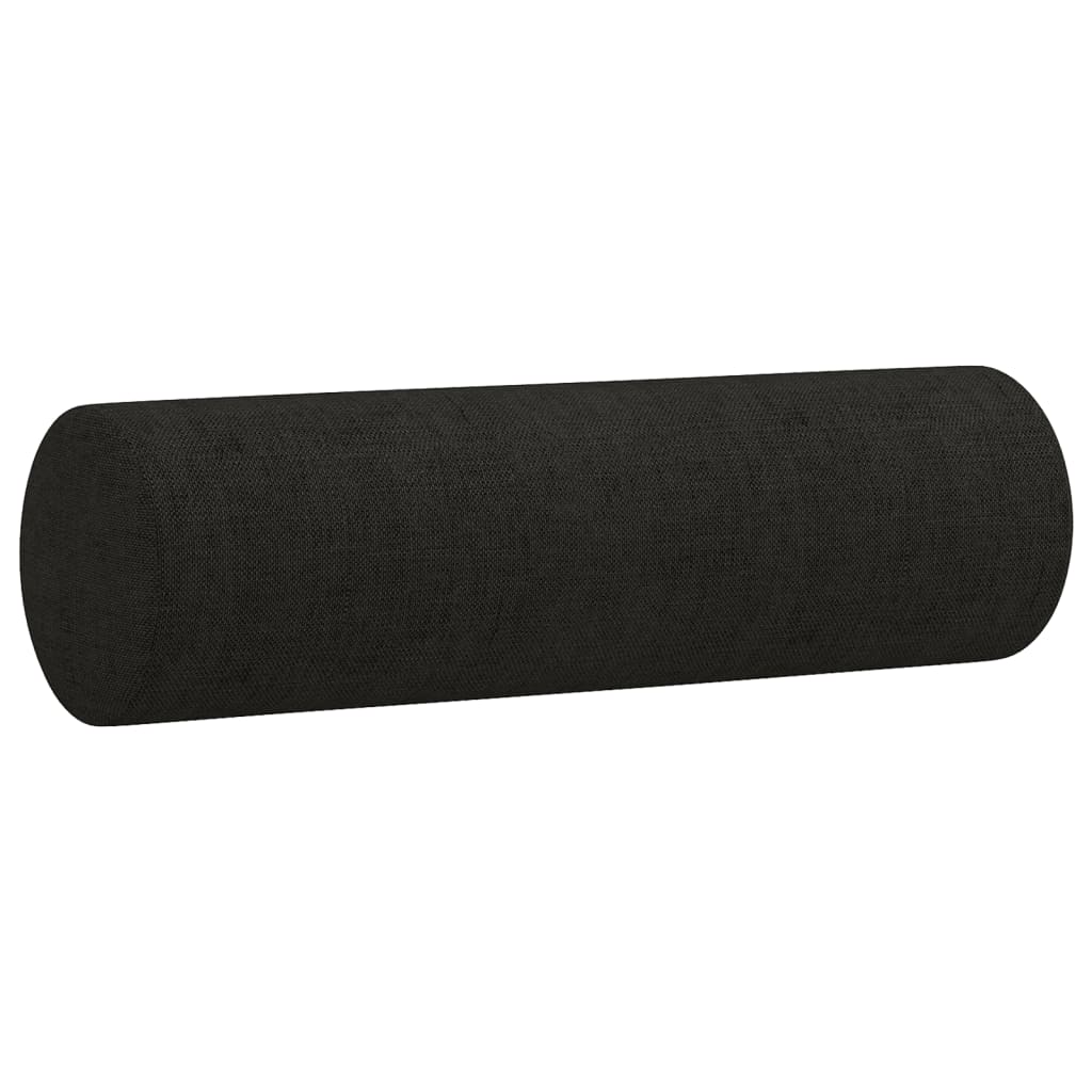 vidaXL Canapea cu 2 locuri cu pernuțe, negru, 120 cm, textil vidaXL Canapea cu 2 locuri cu pernuțe, negru, 120 cm, textil