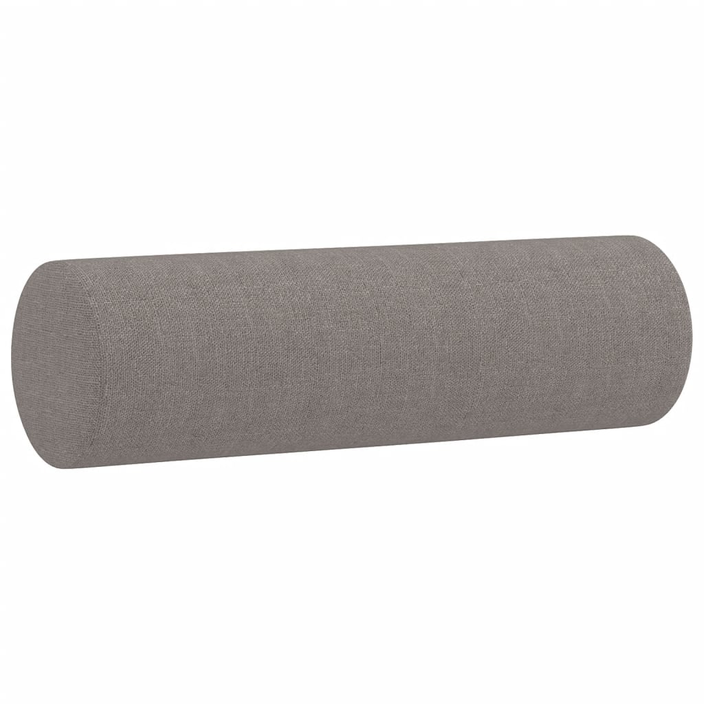 vidaXL Canapea cu 3 locuri cu pernuțe, gri taupe, 180 cm, textil