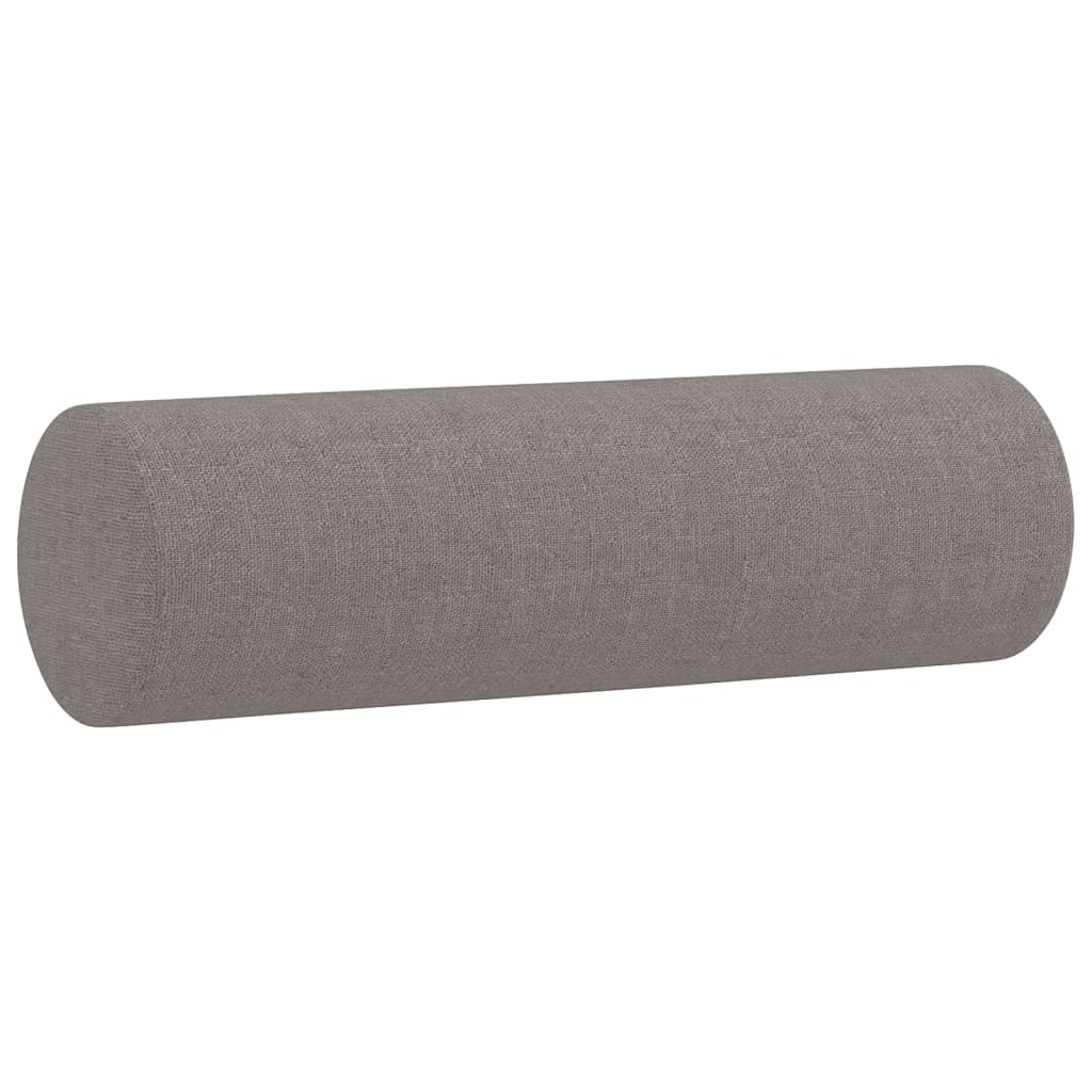 vidaXL Canapea cu 2 locuri cu pernuțe, gri taupe, 120 cm, textil vidaXL Canapea cu 2 locuri cu pernuțe, gri taupe, 120 cm, textil