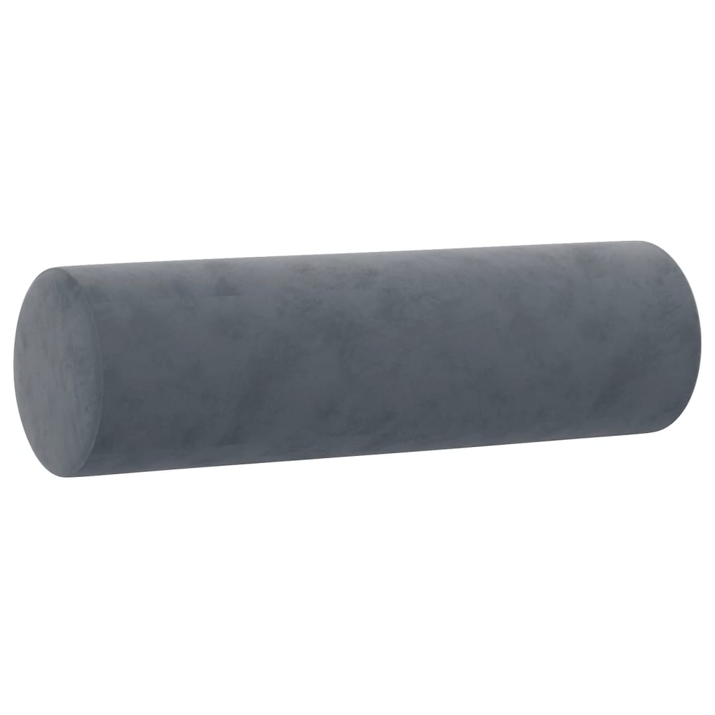 vidaXL Canapea cu 2 locuri cu pernuțe, gri închis, 120 cm, catifea vidaXL Canapea cu 2 locuri cu pernuțe, gri închis, 120 cm, catifea