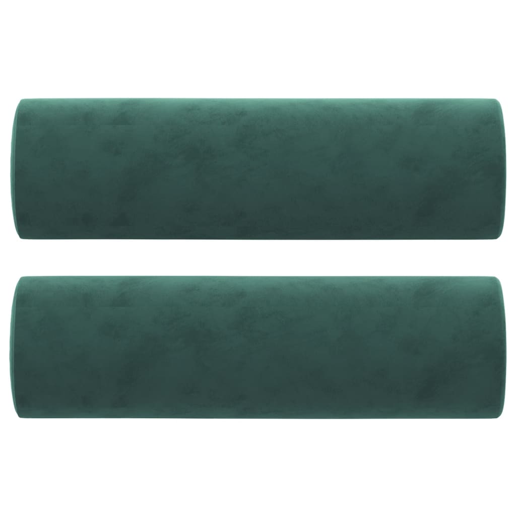 vidaXL Canapea cu 3 locuri cu pernuțe, verde închis, 180 cm, catifea vidaXL Canapea cu 3 locuri cu pernuțe, verde închis, 180 cm, catifea