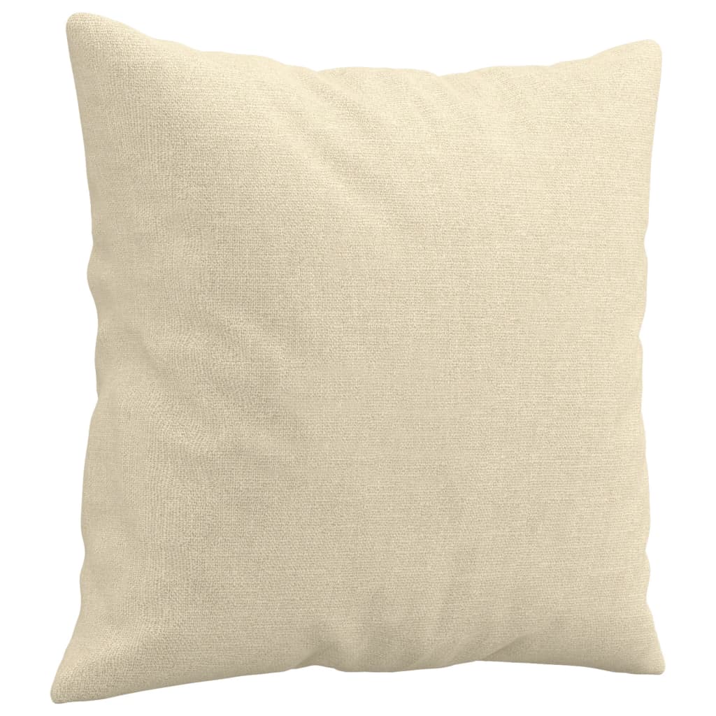 vidaXL Canapea cu 2 locuri cu pernuțe, crem, 120 cm, textil vidaXL Canapea cu 2 locuri cu pernuțe, crem, 120 cm, textil