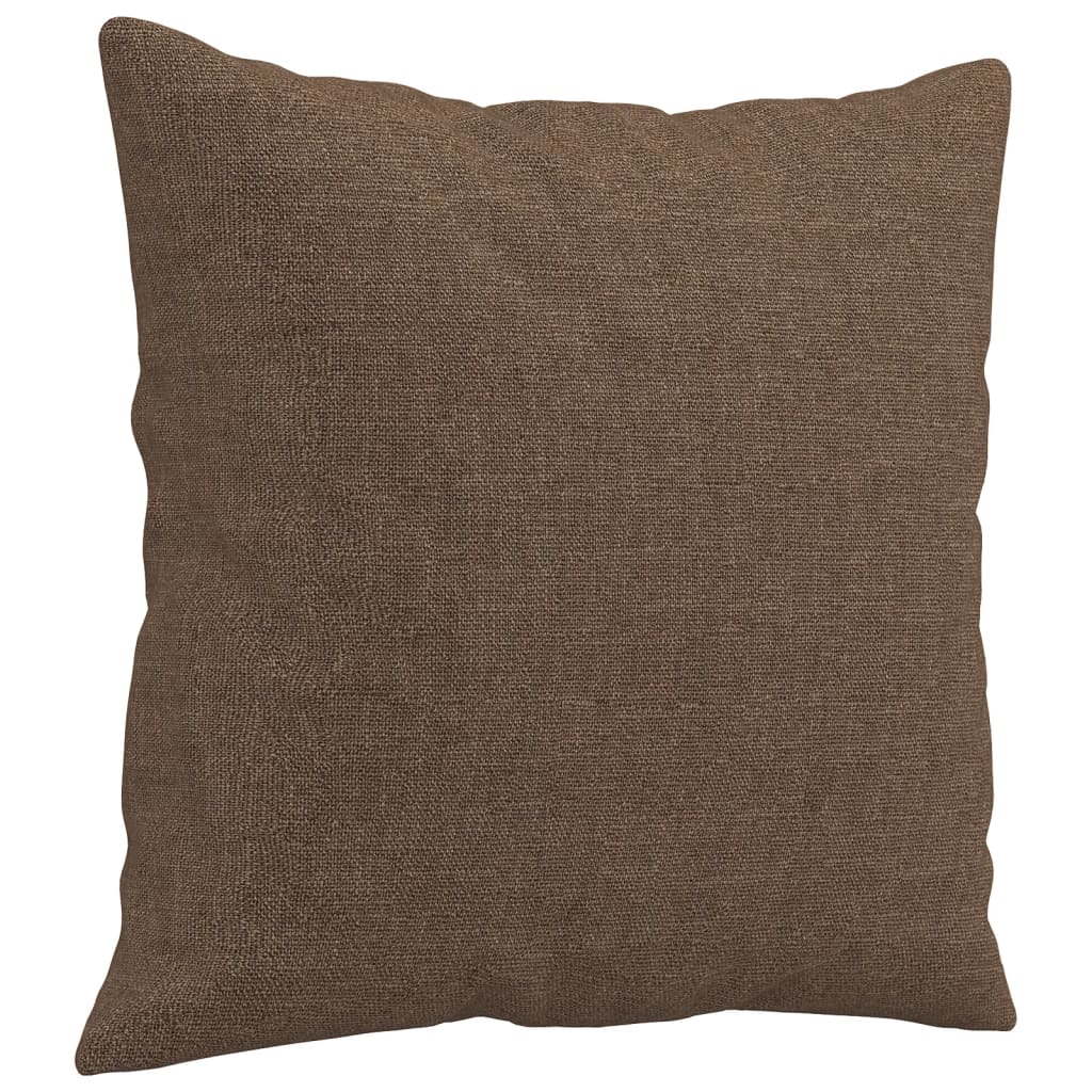 vidaXL Canapea cu 2 locuri cu pernuțe, maro, 120 cm, textil