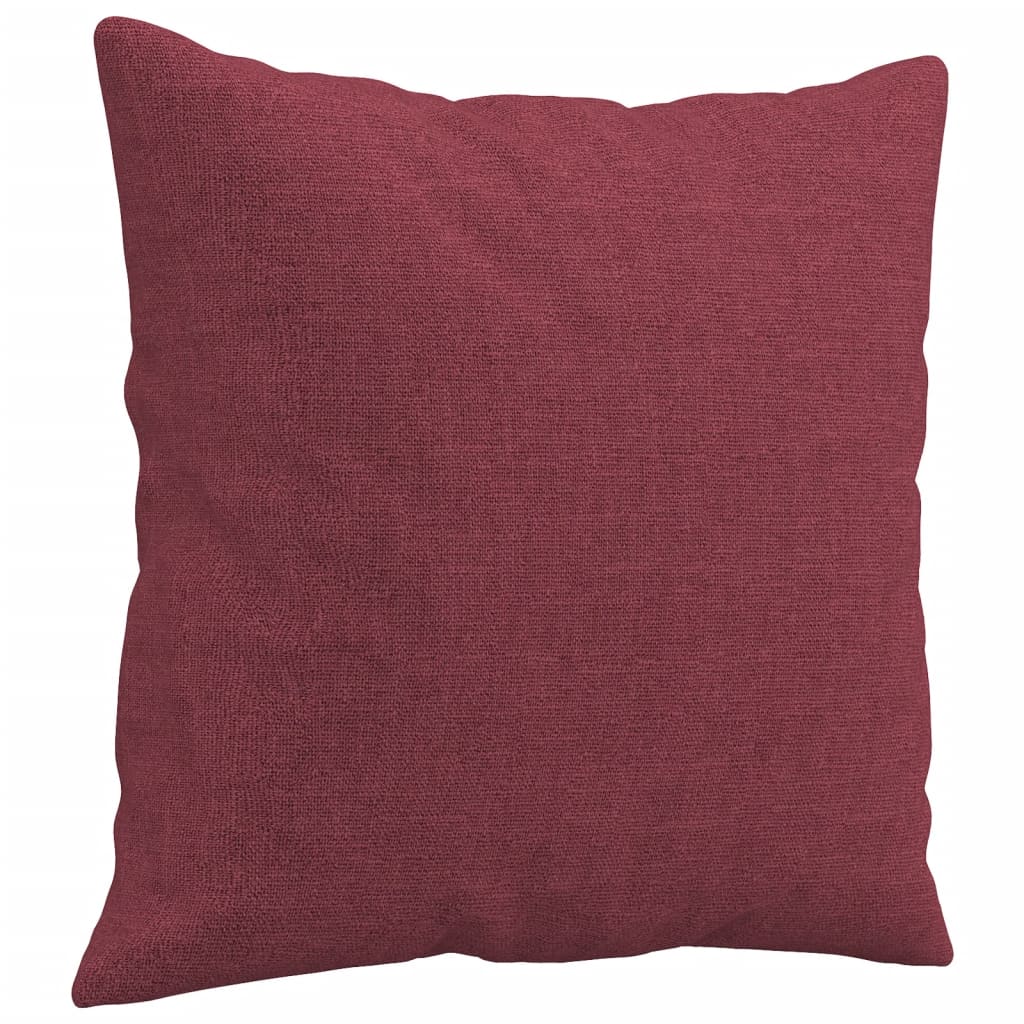 vidaXL Canapea cu 2 locuri cu pernuțe, roșu vin, 140 cm, textil