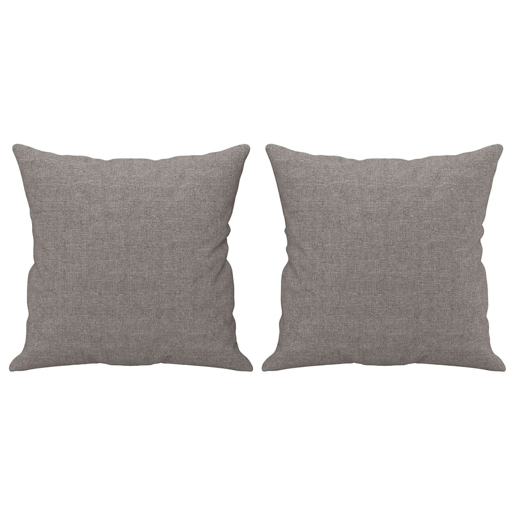 vidaXL Canapea cu 2 locuri cu pernuțe, gri taupe, 140 cm, textil vidaXL Canapea cu 2 locuri cu pernuțe, gri taupe, 140 cm, textil