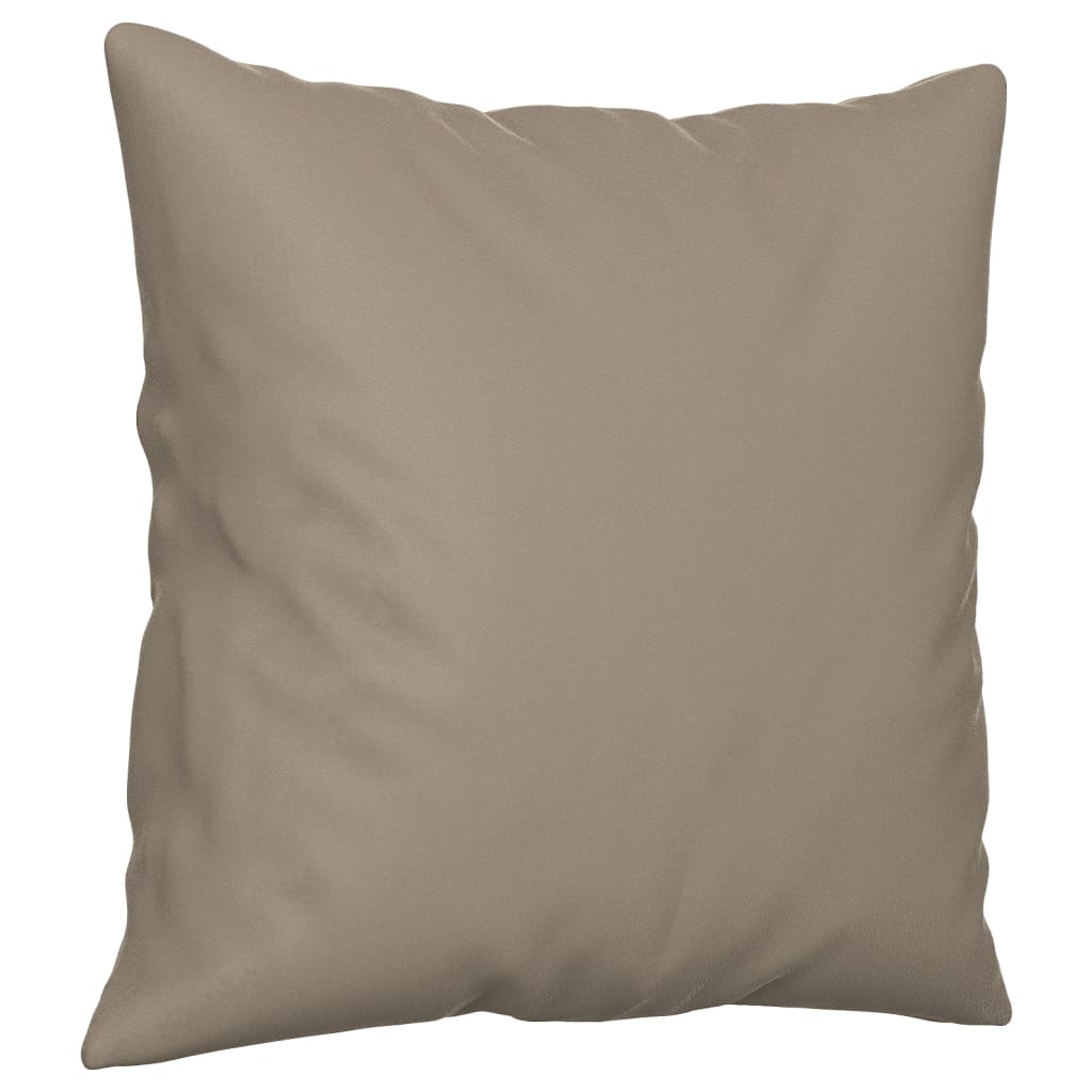 vidaXL Canapea cu 2 locuri, cu perne, gri taupe, 120 cm, microfibră vidaXL Canapea cu 2 locuri, cu perne, gri taupe, 120 cm, microfibră
