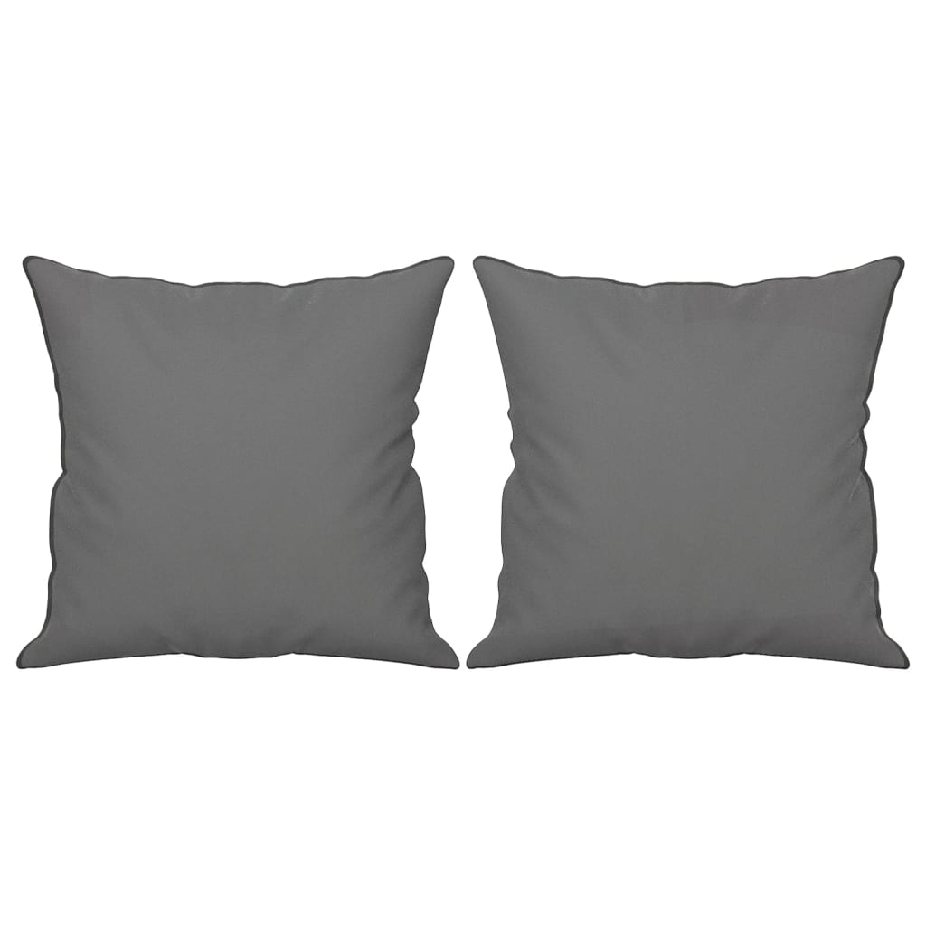 vidaXL Canapea cu 2 locuri, cu perne, gri, 120 cm, microfibră vidaXL Canapea cu 2 locuri, cu perne, gri, 120 cm, microfibră