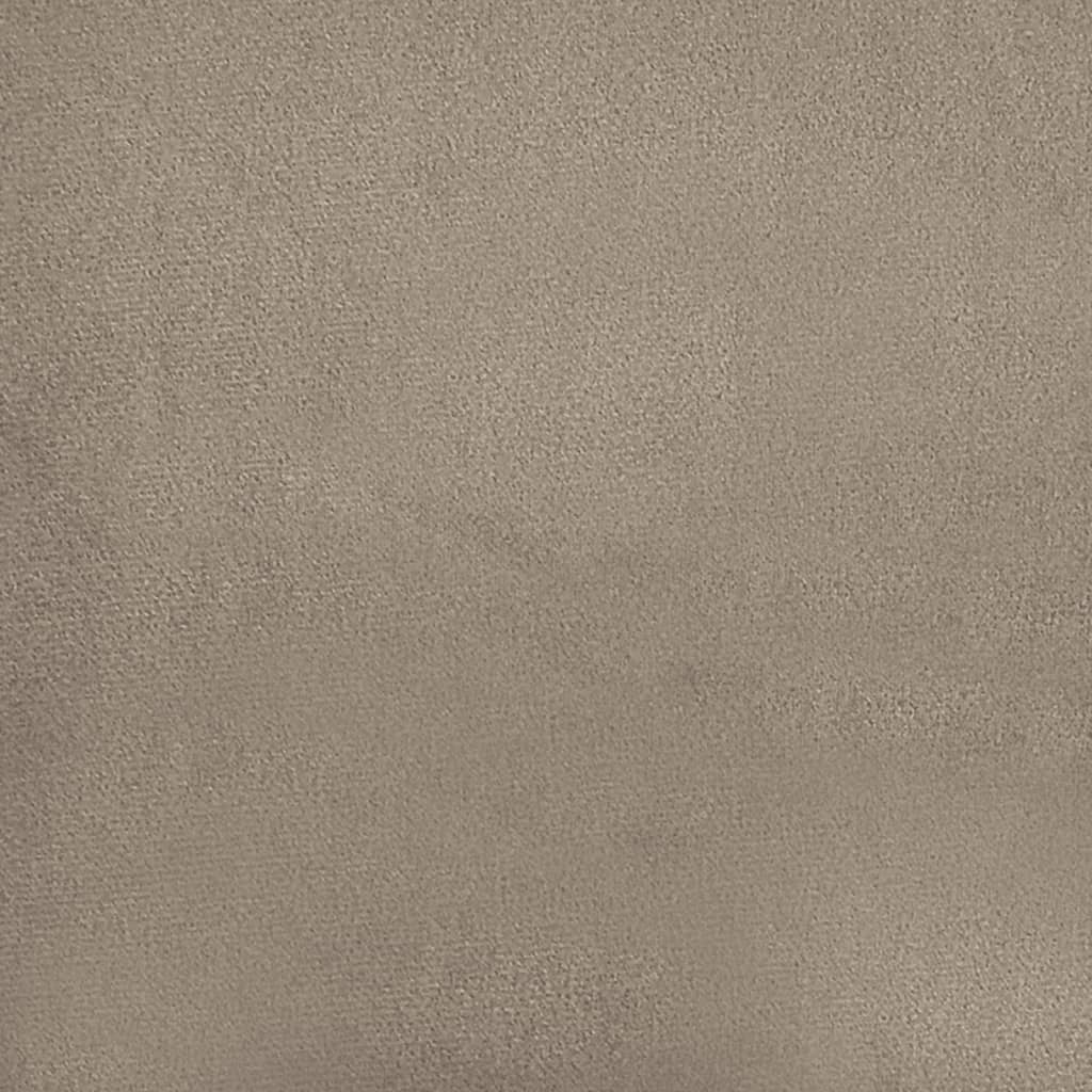 vidaXL Canapea cu 2 locuri, cu perne, gri taupe, 140 cm, microfibră