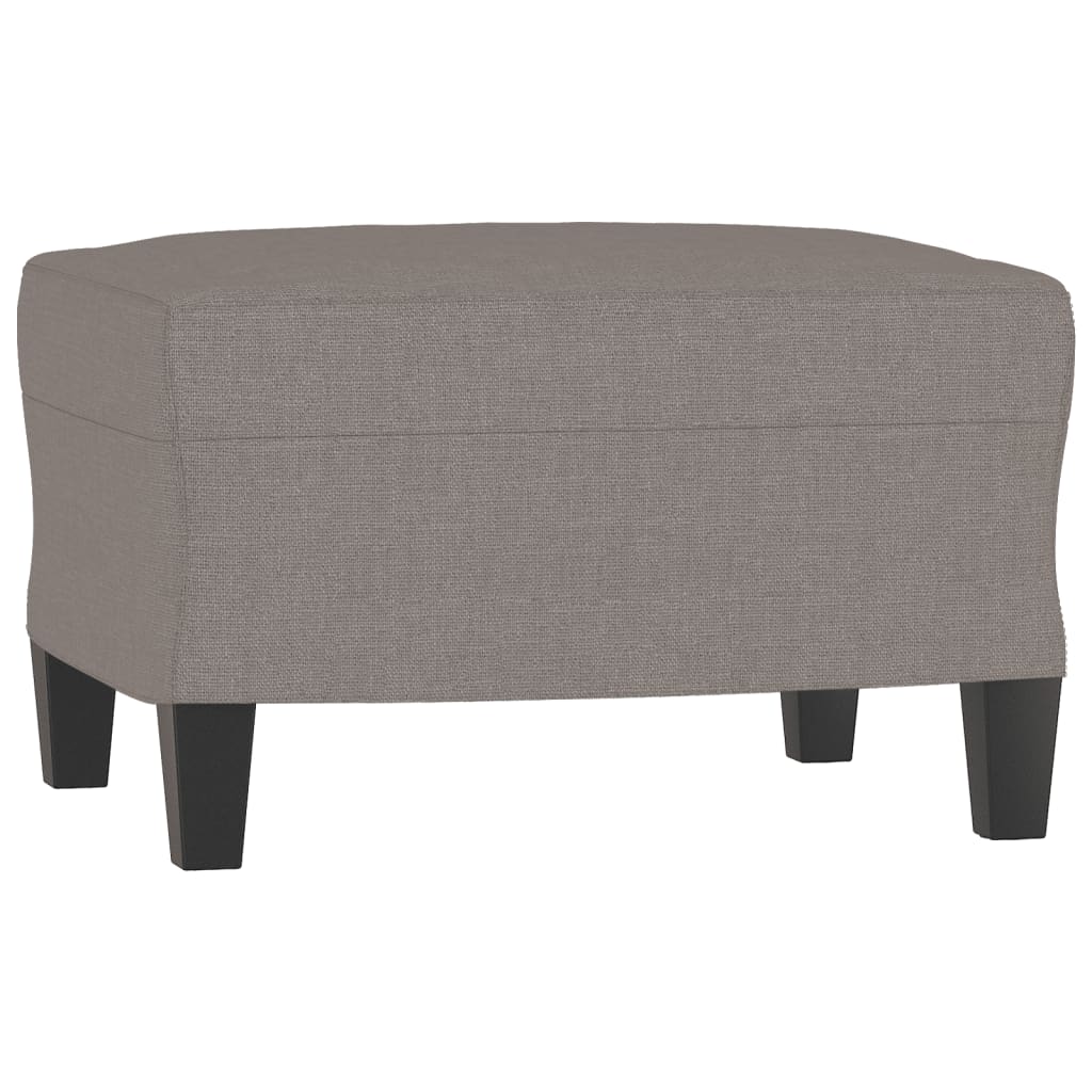 vidaXL Canapea cu 3 locuri și taburet, taupe, 180 cm, material textil vidaXL Canapea cu 3 locuri și taburet, taupe, 180 cm, material textil