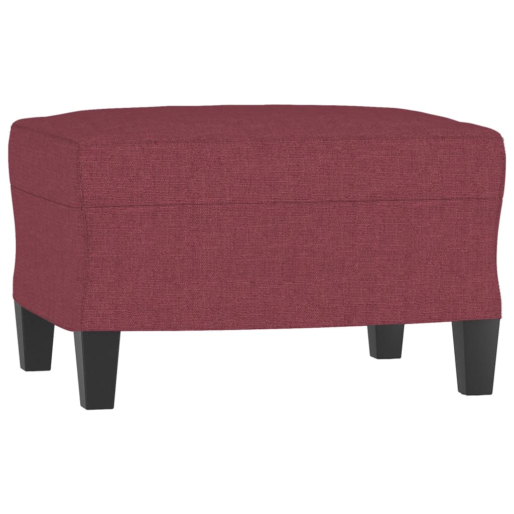 vidaXL Canapea cu 3 locuri și taburet, roșu vin, 180 cm, textil vidaXL Canapea cu 3 locuri și taburet, roșu vin, 180 cm, textil