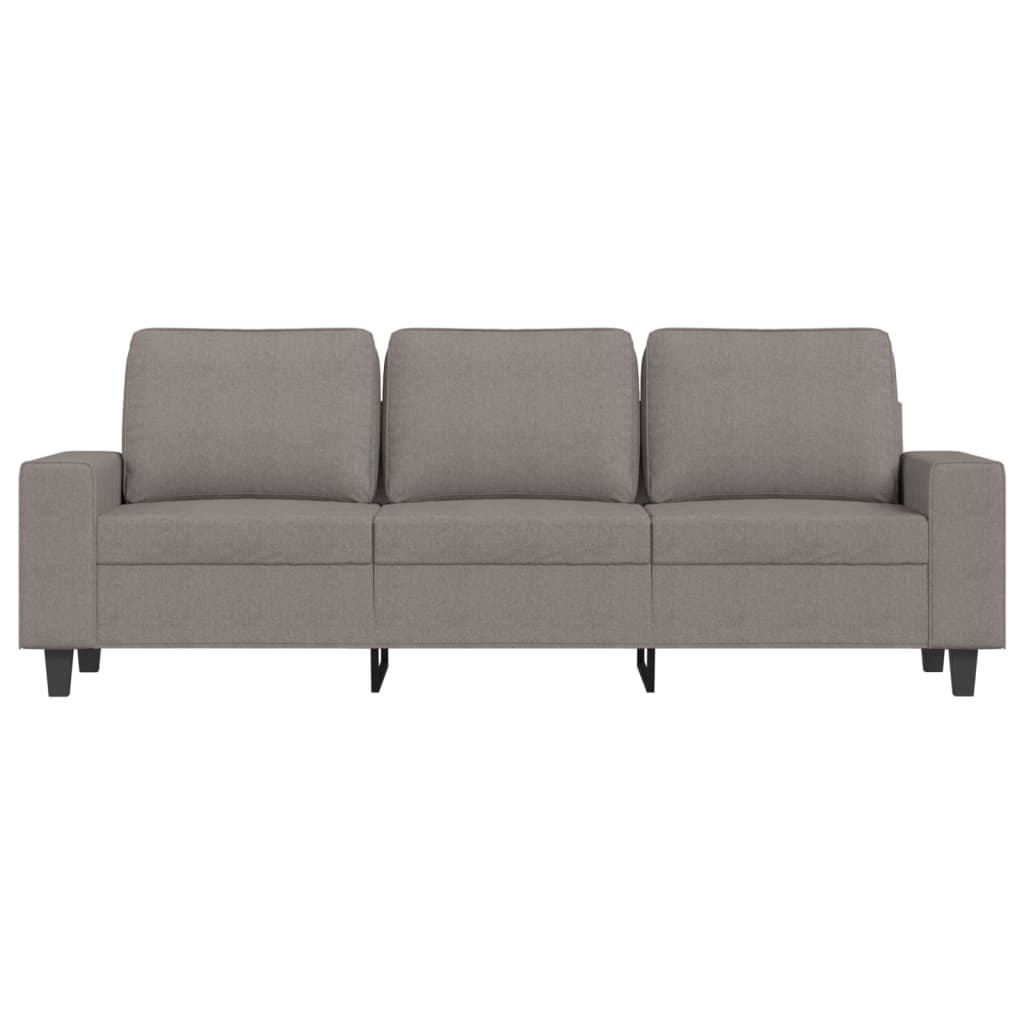 vidaXL Canapea cu 3 locuri și taburet, taupe, 180 cm, material textil vidaXL Canapea cu 3 locuri și taburet, taupe, 180 cm, material textil