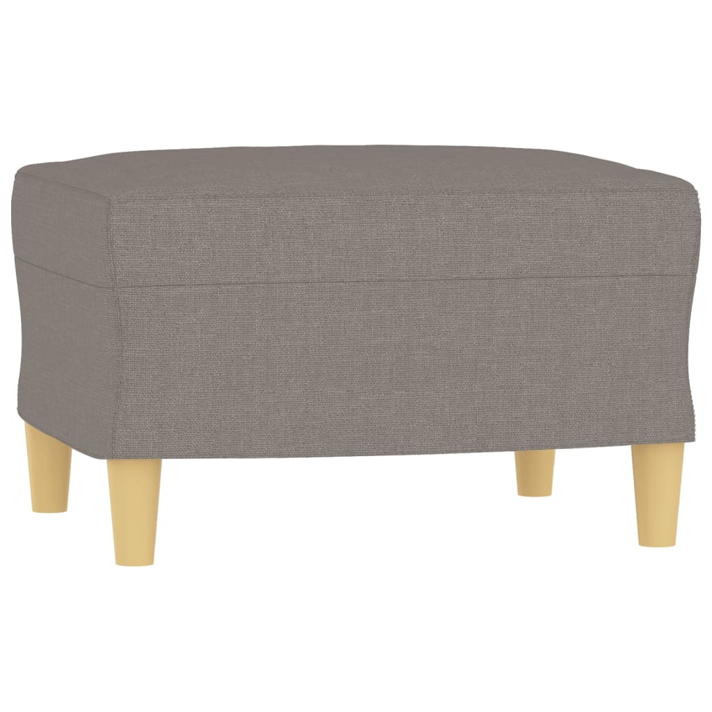 vidaXL Canapea cu 3 locuri și taburet, taupe, 180 cm, material textil vidaXL Canapea cu 3 locuri și taburet, taupe, 180 cm, material textil