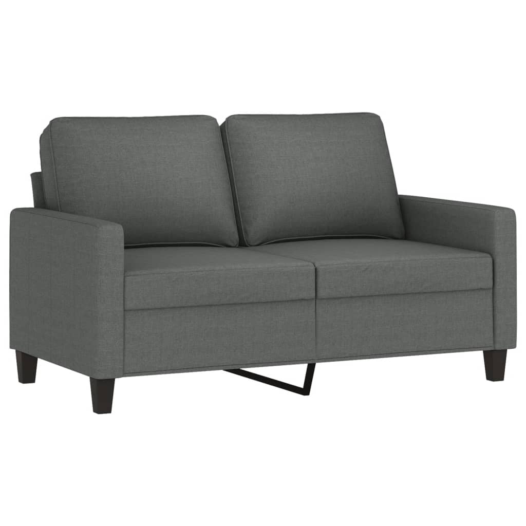 vidaXL Set de canapele cu perne, 4 piese, gri închis, textil