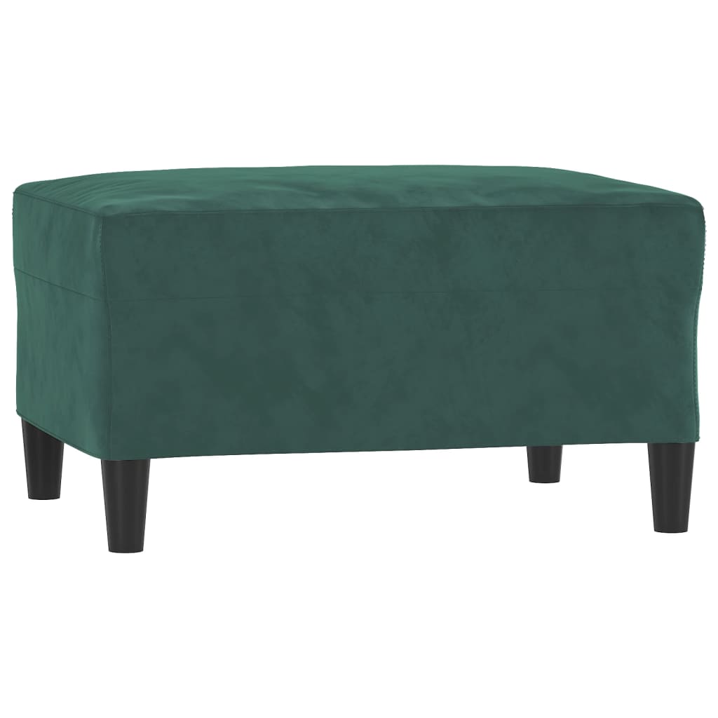 vidaXL Set de canapele cu perne, 3 piese, verde închis, catifea vidaXL Set de canapele cu perne, 3 piese, verde închis, catifea