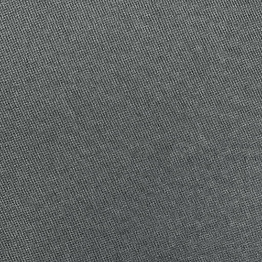 vidaXL Fotoliu cu taburet pentru picioare, gri deschis material textil