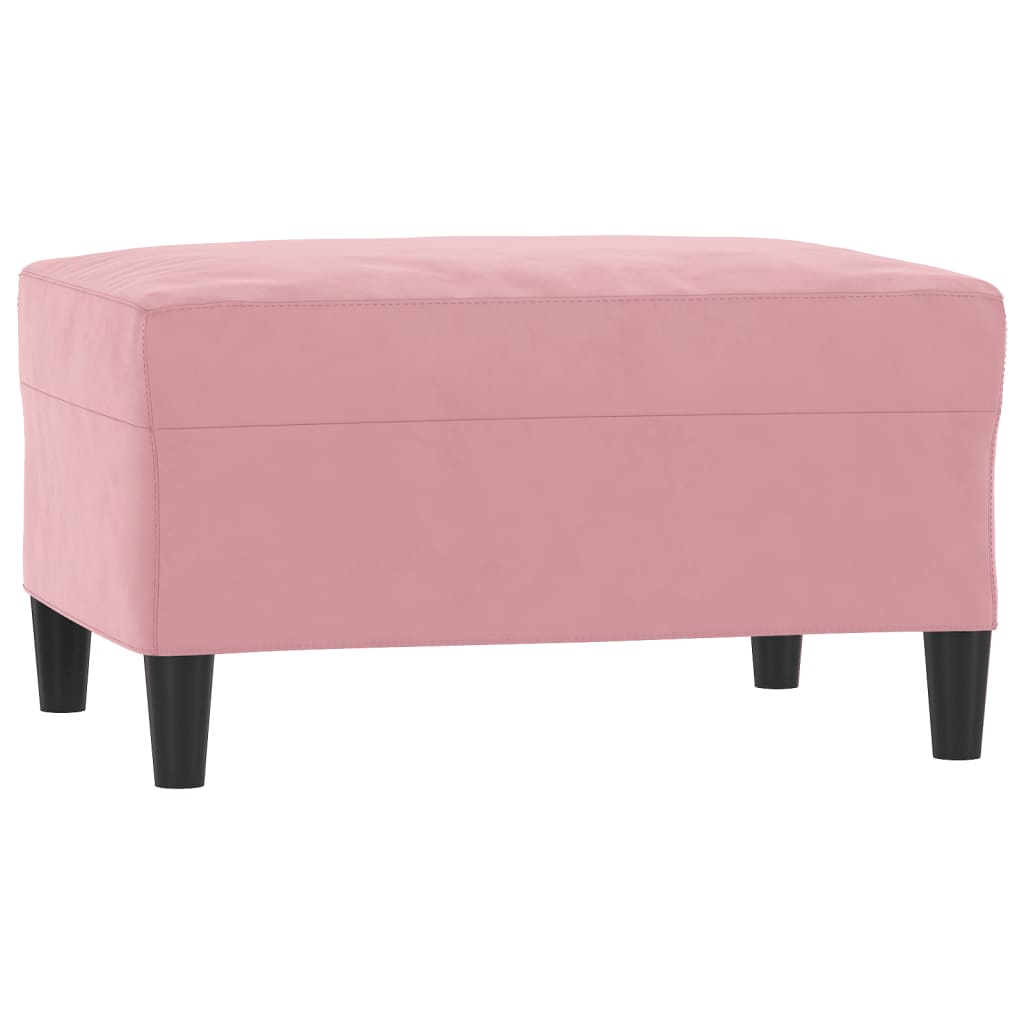 vidaXL Set de canapele cu perne, 3 piese, roz, catifea vidaXL Set de canapele cu perne, 3 piese, roz, catifea