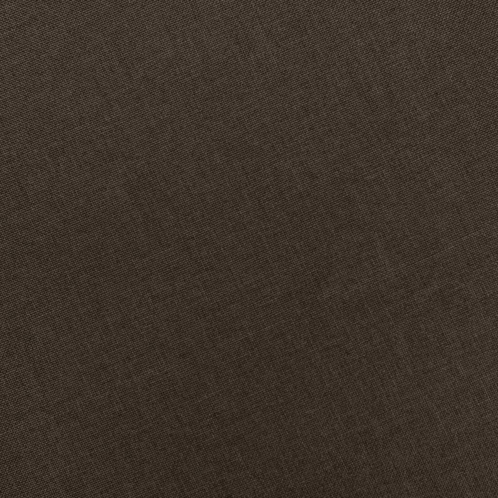 vidaXL Fotoliu cu taburet pentru picioare, maro, material textil