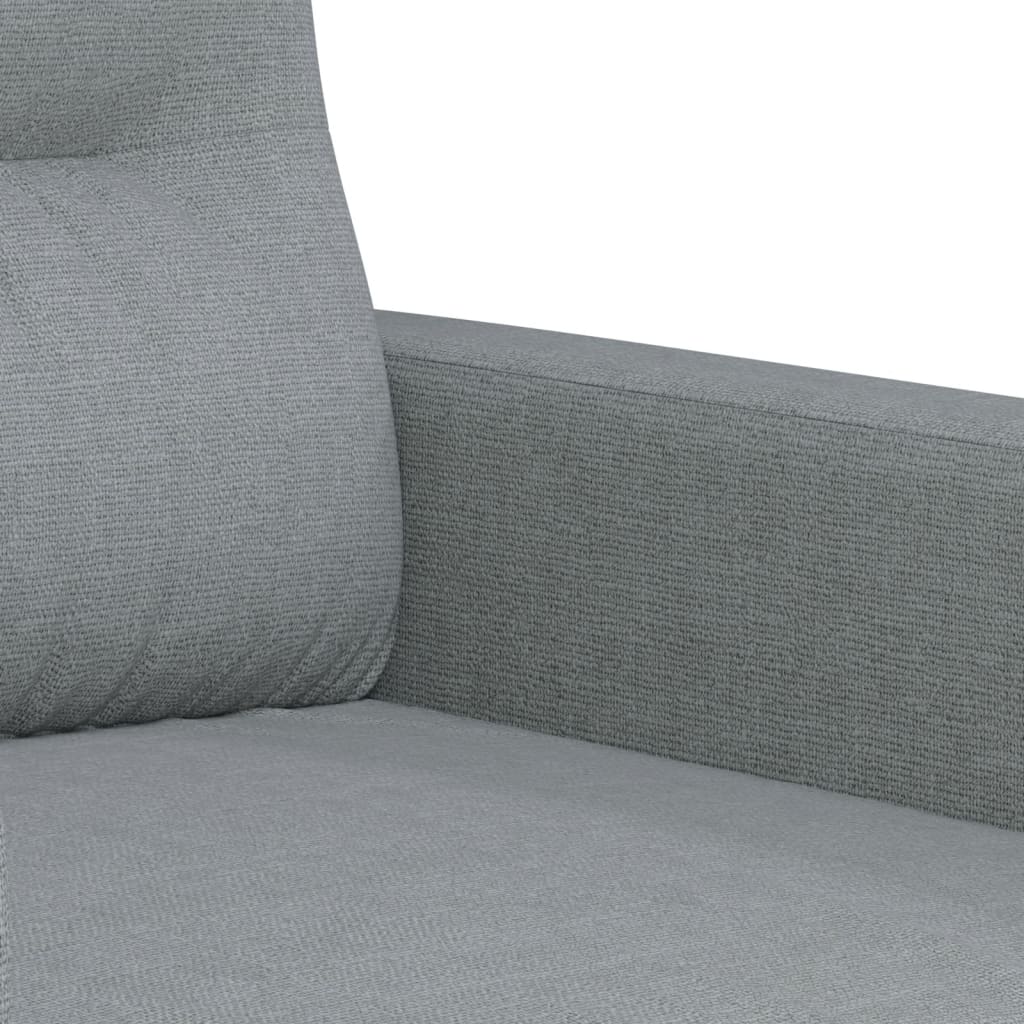vidaXL Set de canapele cu perne, 4 piese, gri deschis, material textil