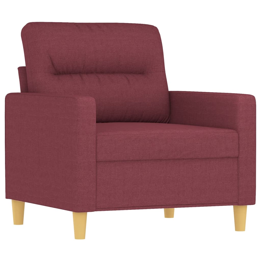 vidaXL Set canapea cu perne, 4 piese, roșu vin, material textil vidaXL Set canapea cu perne, 4 piese, roșu vin, material textil