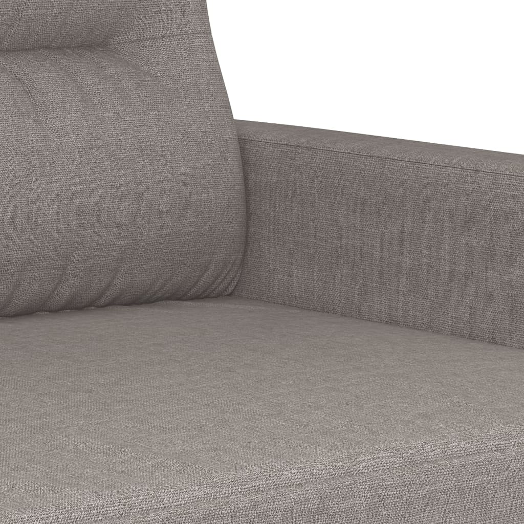 vidaXL Set de canapele cu perne, 4 piese, gri taupe, textil