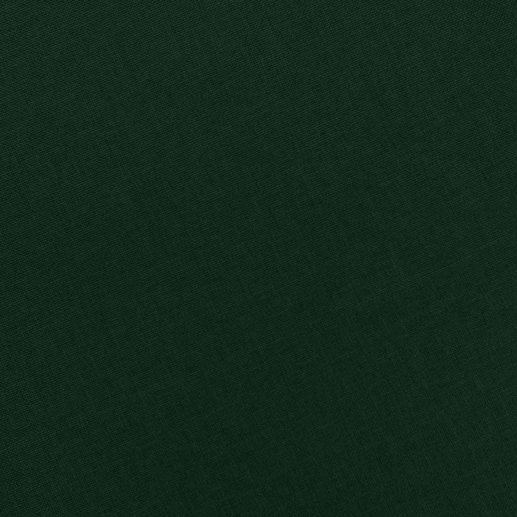 vidaXL Fotoliu cu taburet pentru picioare, verde închis, textil