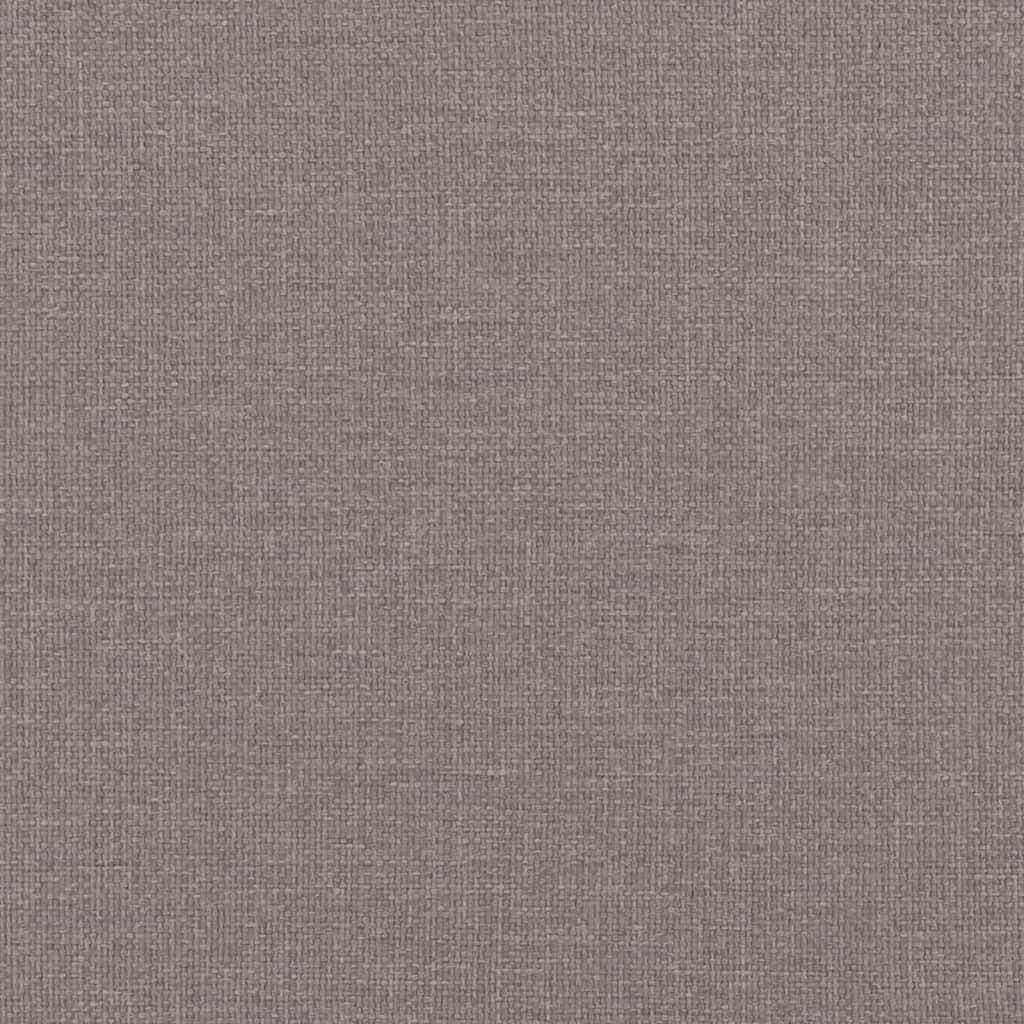 vidaXL Set de canapele cu perne, 3 piese, gri taupe, textil