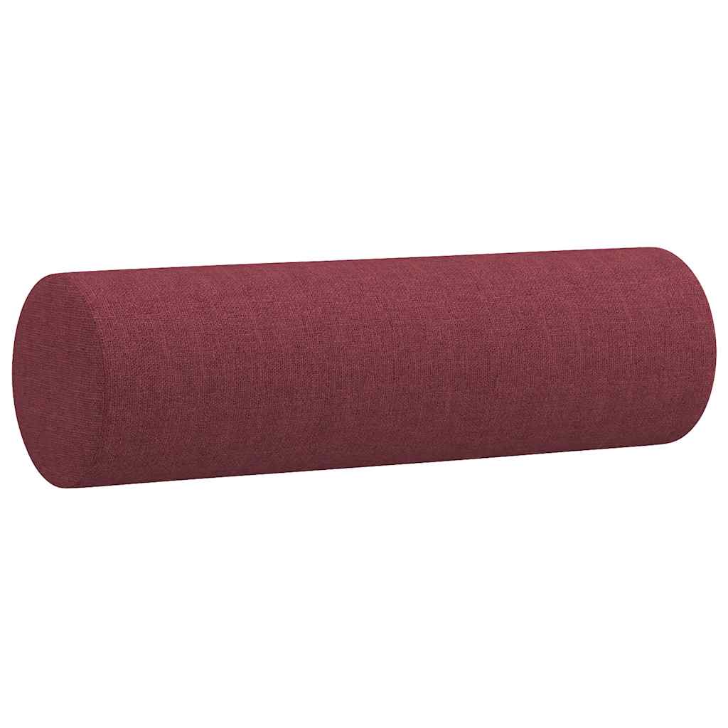 vidaXL Set canapea cu perne, 2 piese, roșu vin, material textil vidaXL Set canapea cu perne, 2 piese, roșu vin, material textil