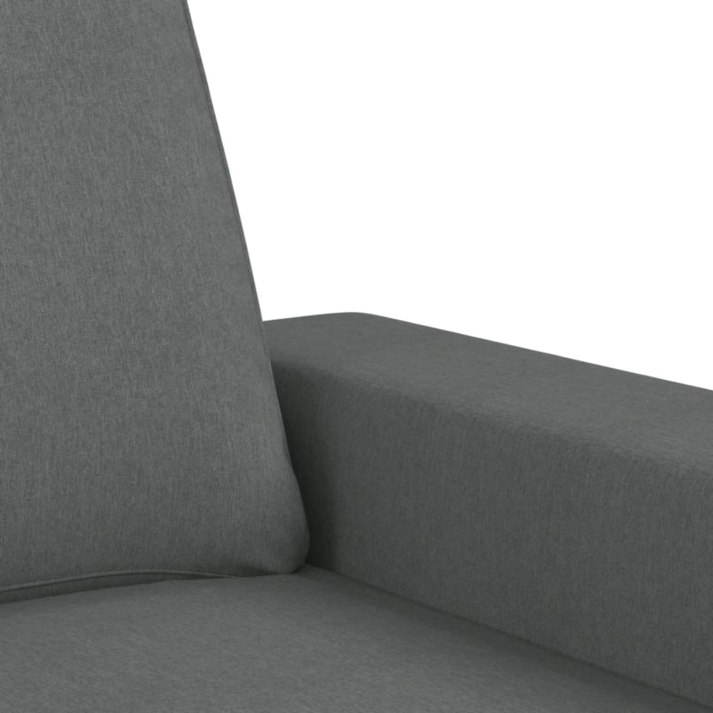 vidaXL Set de canapele, 4 piese, gri închis, material textil vidaXL Set de canapele, 4 piese, gri închis, material textil