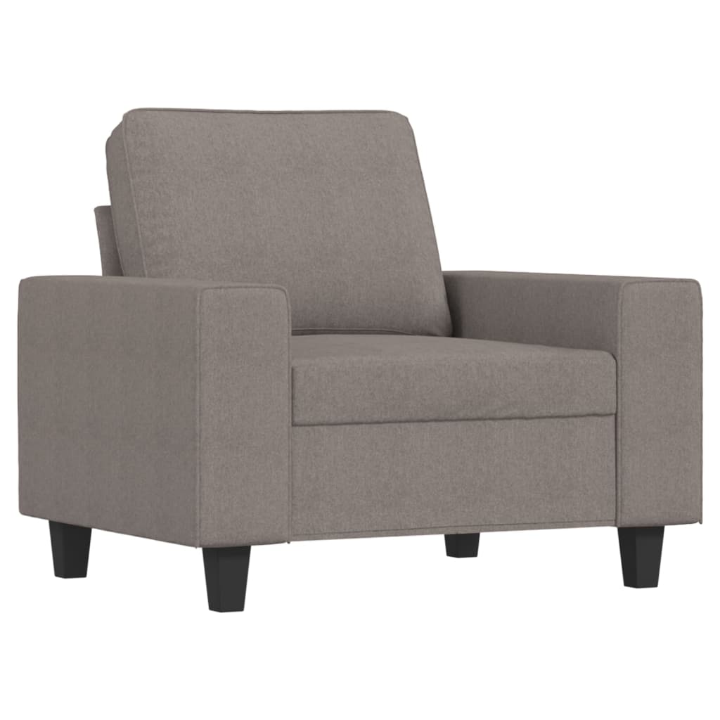 vidaXL Set de canapele, 4 piese, gri taupe, textil vidaXL Set de canapele, 4 piese, gri taupe, textil