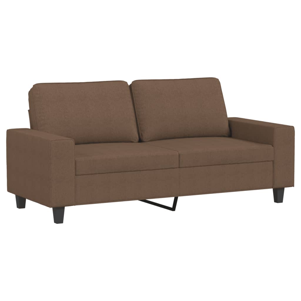vidaXL Set de canapele, 2 piese, maro, textil vidaXL Set de canapele, 2 piese, maro, textil