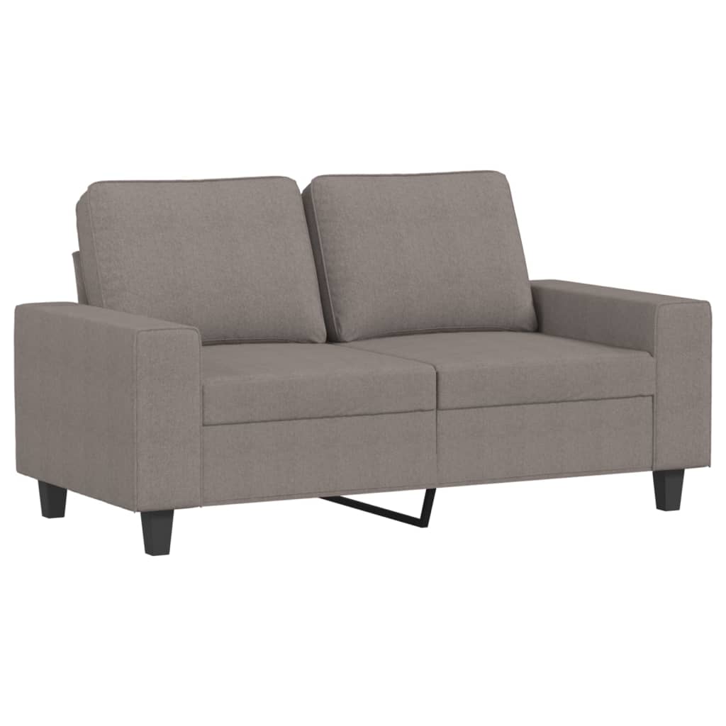 vidaXL Set de canapele, 2 piese, gri taupe, material vidaXL Set de canapele, 2 piese, gri taupe, material