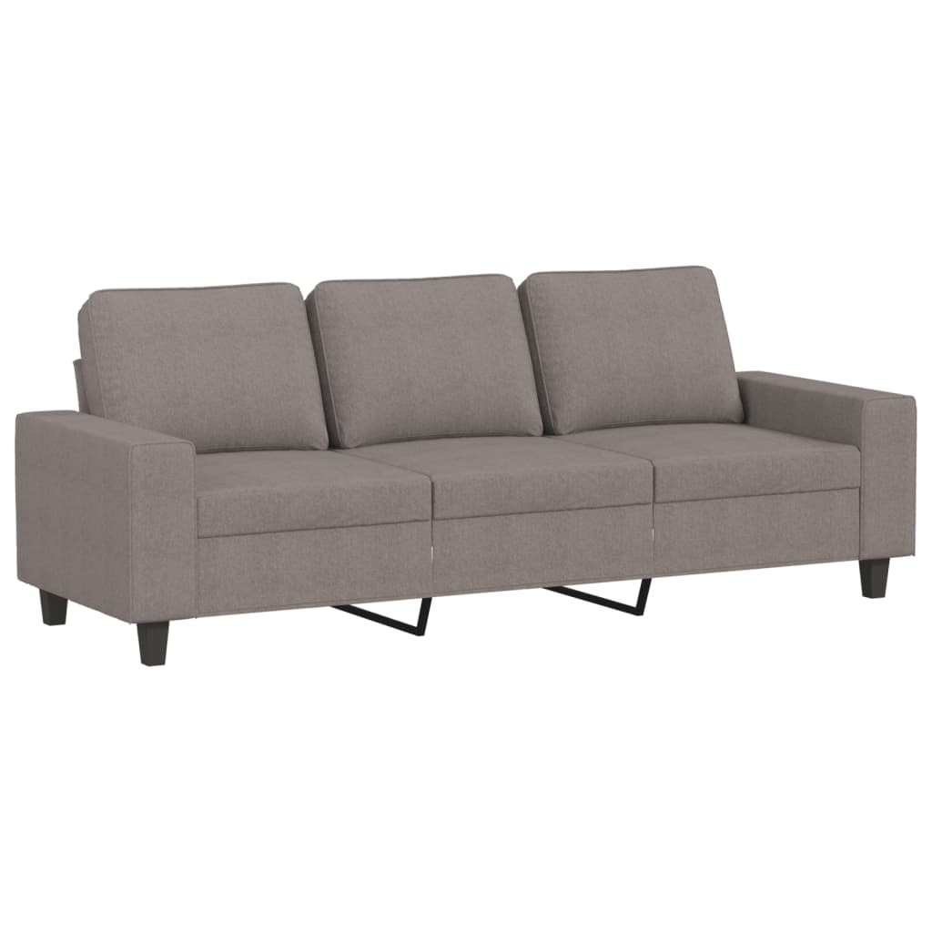 vidaXL Set de canapele, 2 piese, gri taupe, material vidaXL Set de canapele, 2 piese, gri taupe, material