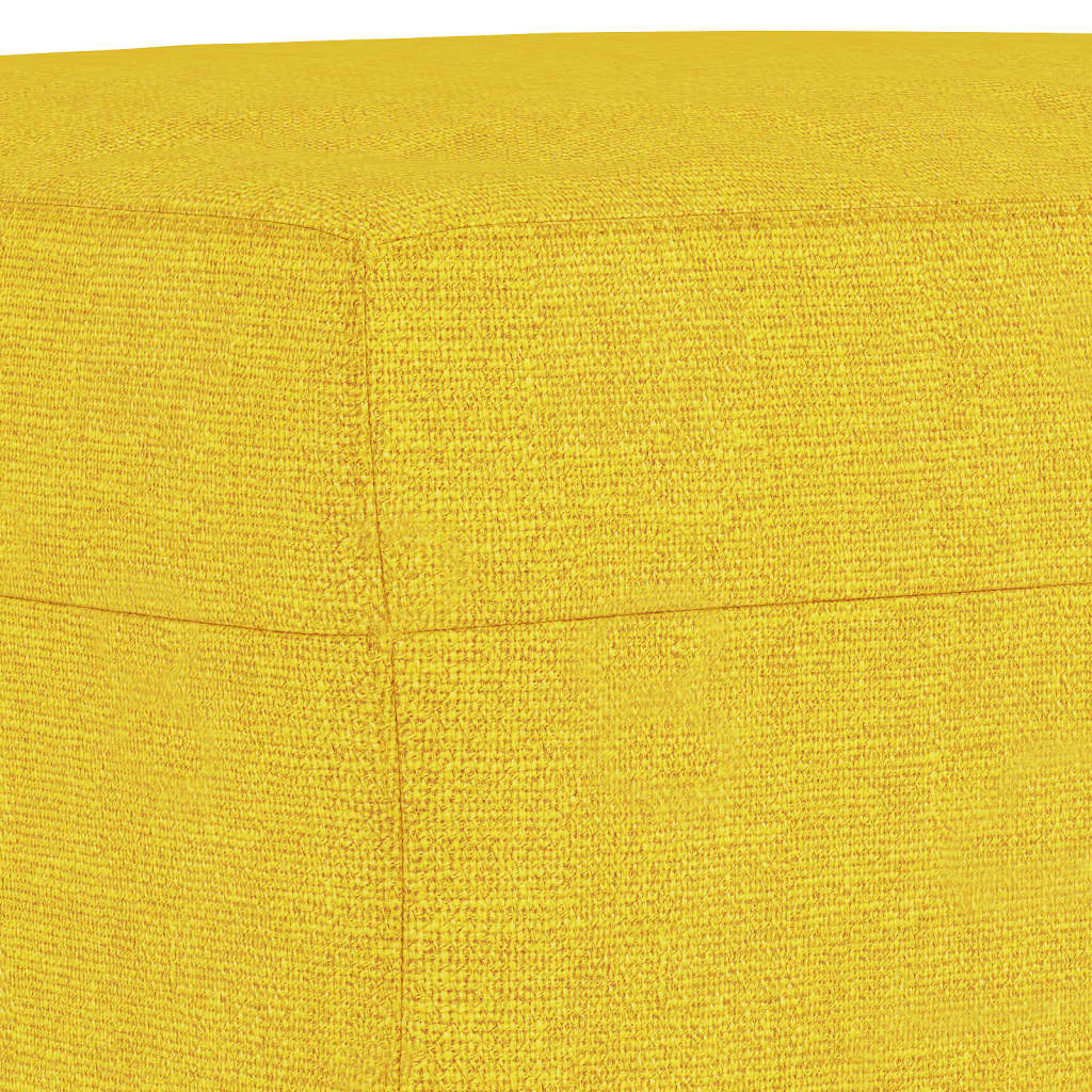 vidaXL Set de canapele, 3 piese, galben deschis, textil vidaXL Set de canapele, 3 piese, galben deschis, textil
