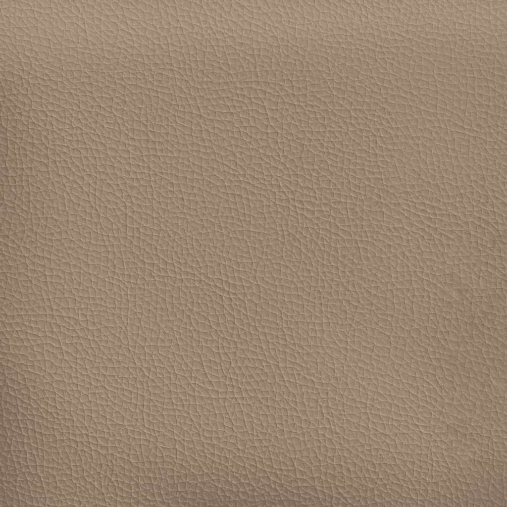 vidaXL Set de canapele, 2 piese, cappuccino, piele ecologică