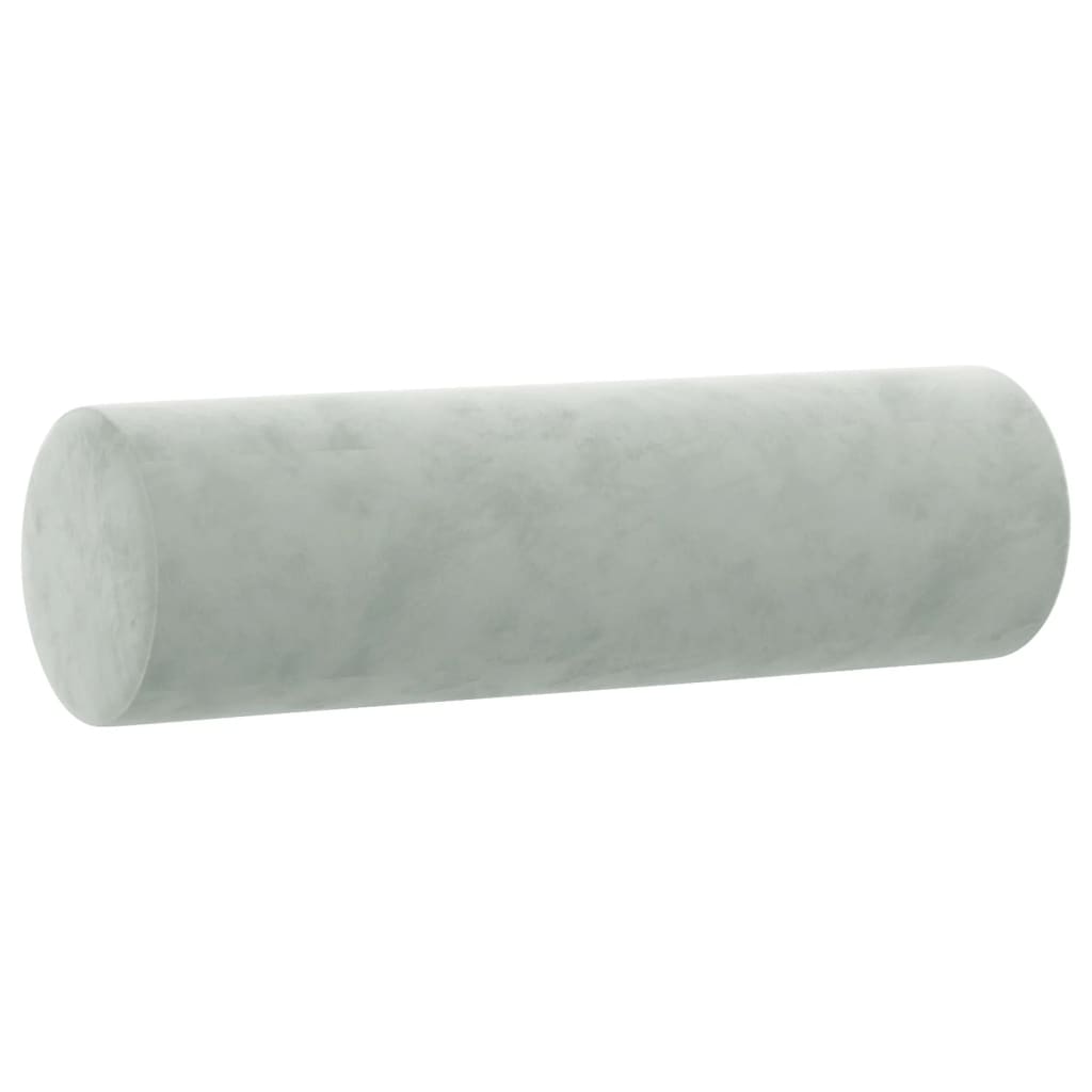 vidaXL Set de canapele, 3 piese, cu perne, gri deschis, catifea vidaXL Set de canapele, 3 piese, cu perne, gri deschis, catifea