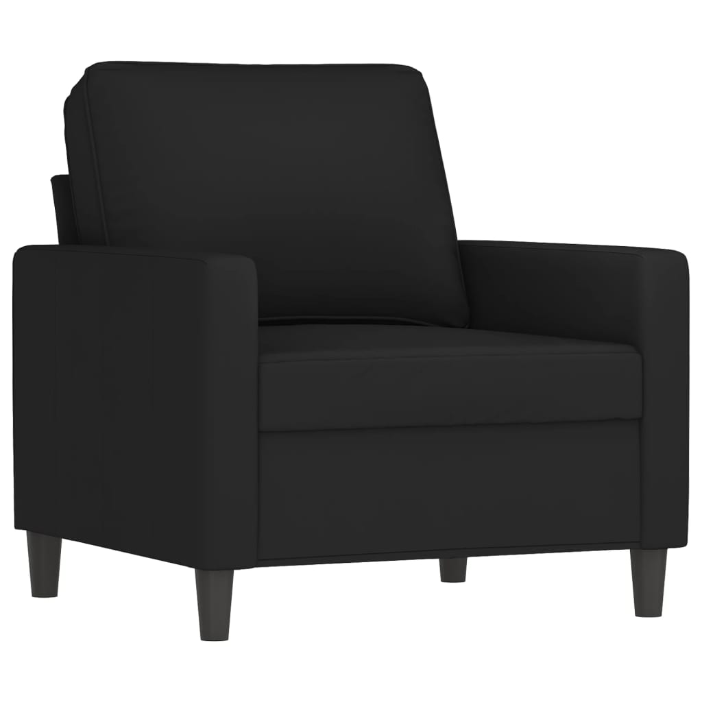 vidaXL Set de canapele cu perne, 4 piese, negru, catifea vidaXL Set de canapele cu perne, 4 piese, negru, catifea