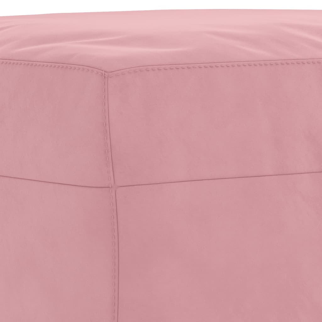 vidaXL Set de canapele, 3 piese, roz, catifea vidaXL Set de canapele, 3 piese, roz, catifea