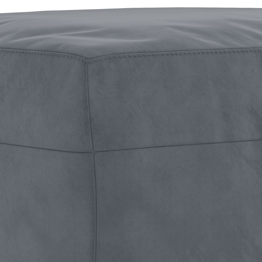 vidaXL Set de canapele, 3 piese, gri închis, catifea vidaXL Set de canapele, 3 piese, gri închis, catifea