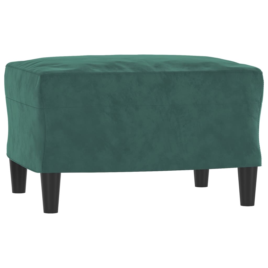 vidaXL Set de canapele, 3 piese, verde închis, catifea vidaXL Set de canapele, 3 piese, verde închis, catifea