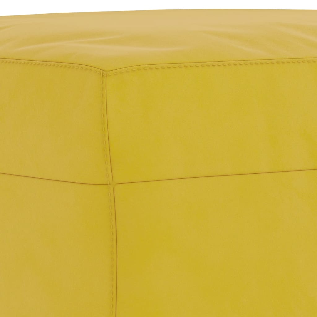 vidaXL Set de canapele, 3 piese, galben, catifea vidaXL Set de canapele, 3 piese, galben, catifea
