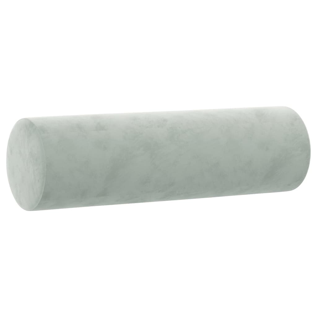 vidaXL Set de canapele, 3 piese, cu perne, gri deschis, catifea vidaXL Set de canapele, 3 piese, cu perne, gri deschis, catifea