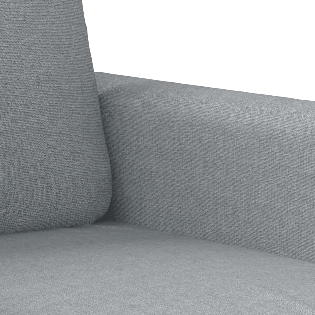 vidaXL Set de canapele cu perne, 4 piese, gri deschis, textil vidaXL Set de canapele cu perne, 4 piese, gri deschis, textil
