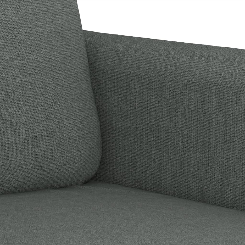 vidaXL Set de canapele cu perne, 4 piese, gri închis, textil vidaXL Set de canapele cu perne, 4 piese, gri închis, textil