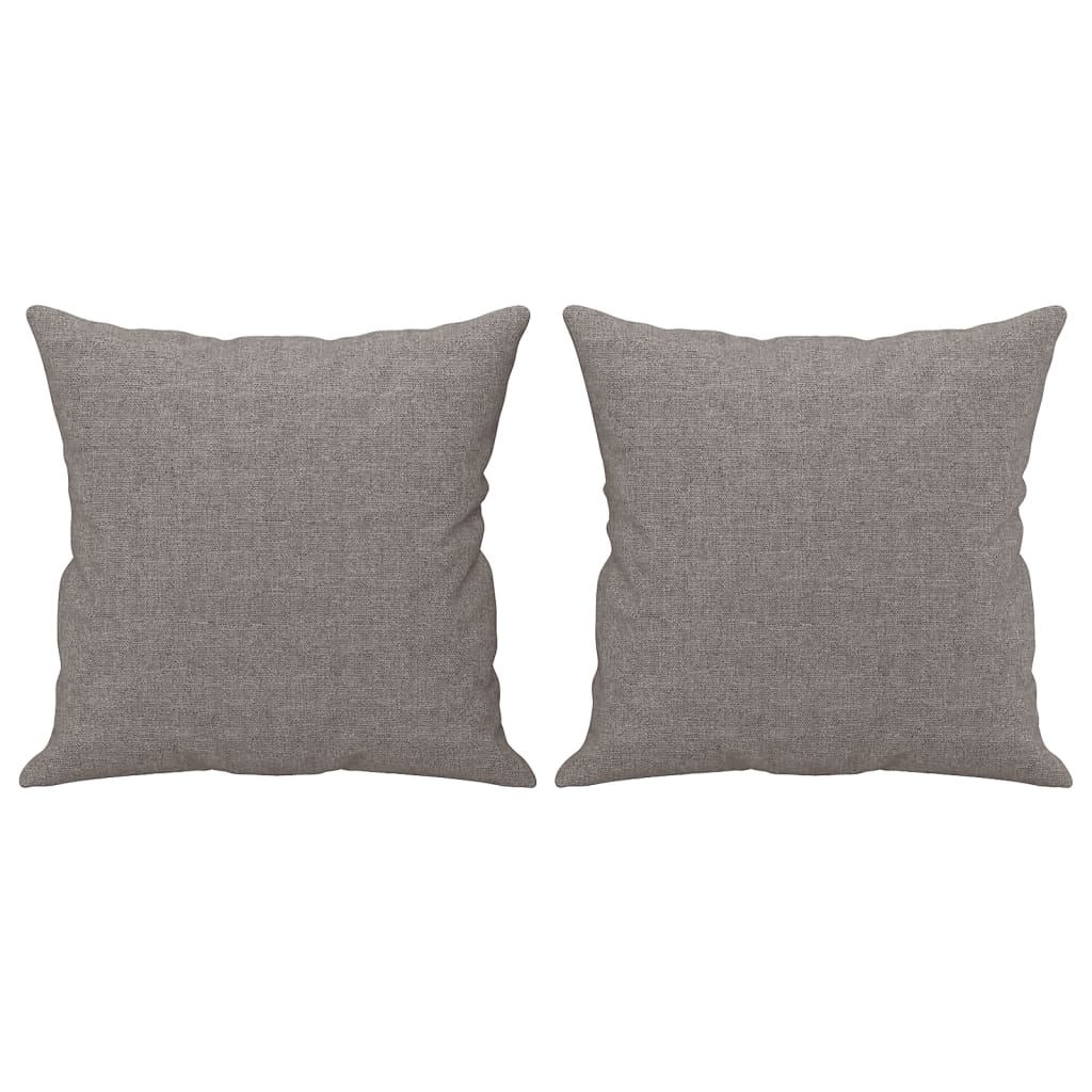 vidaXL Set de canapele cu perne, 3 piese, gri taupe, textil vidaXL Set de canapele cu perne, 3 piese, gri taupe, textil