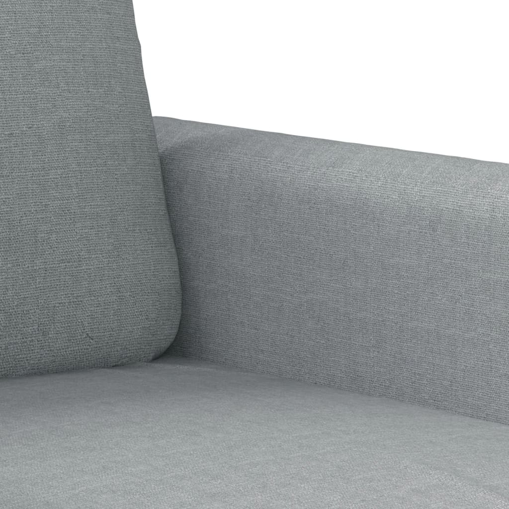 vidaXL Set de canapele cu perne, 4 piese, gri deschis, material textil