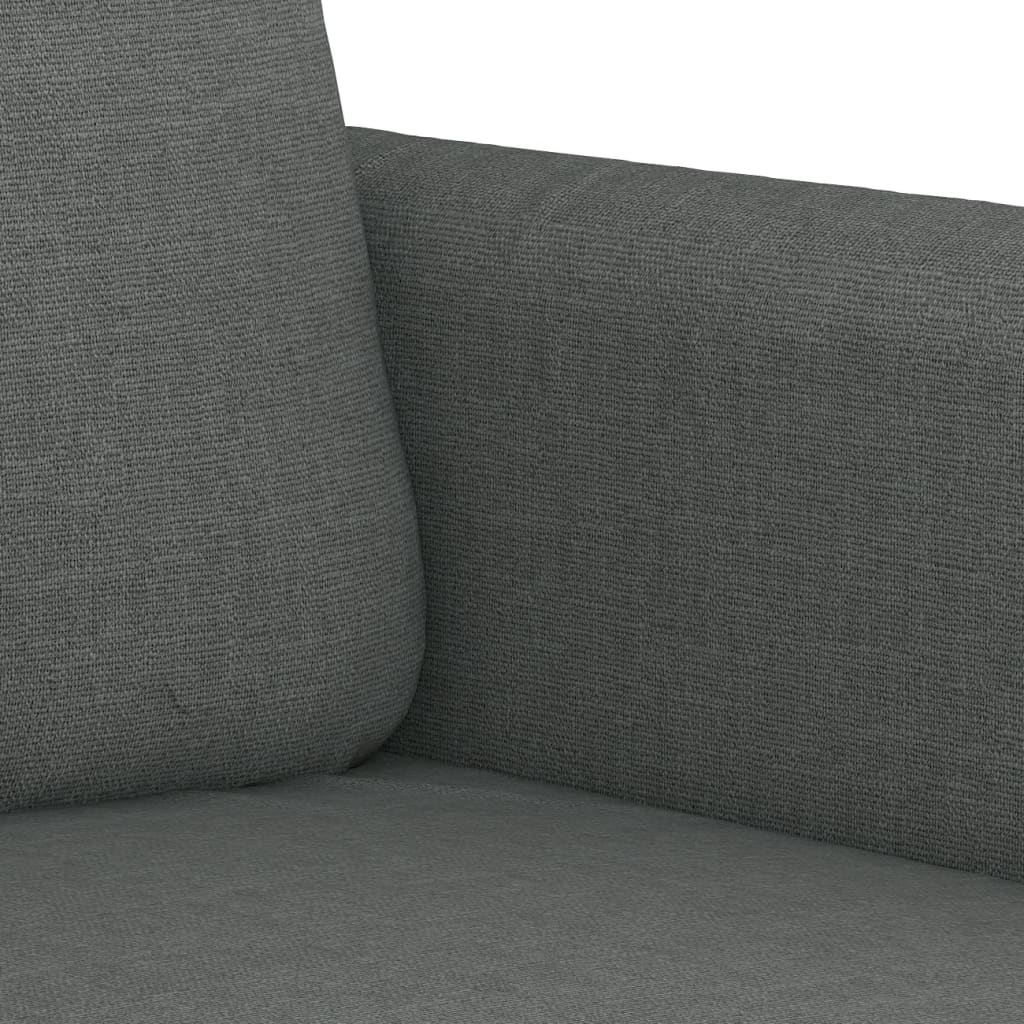 vidaXL Set de canapele cu perne, 4 piese, gri închis, material textil