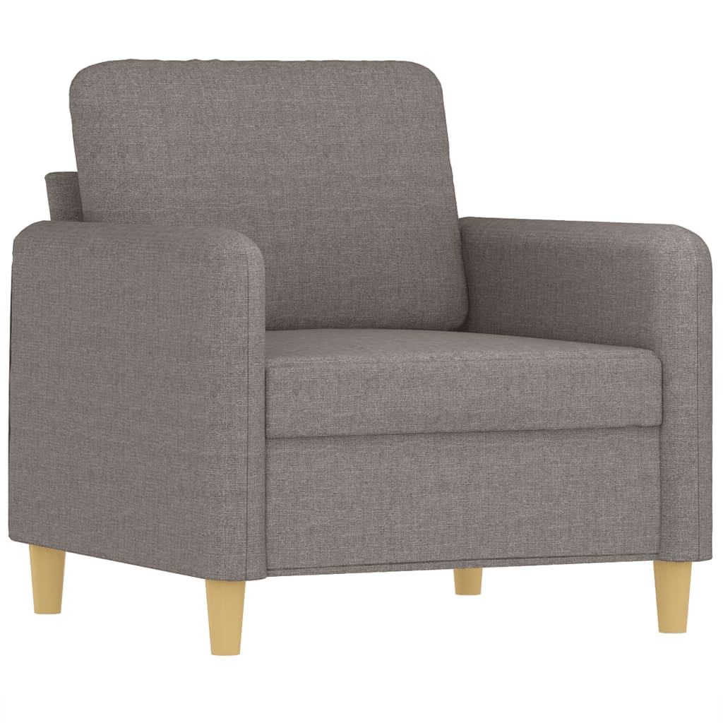 vidaXL Set de canapele cu perne, 4 piese, gri taupe, textil