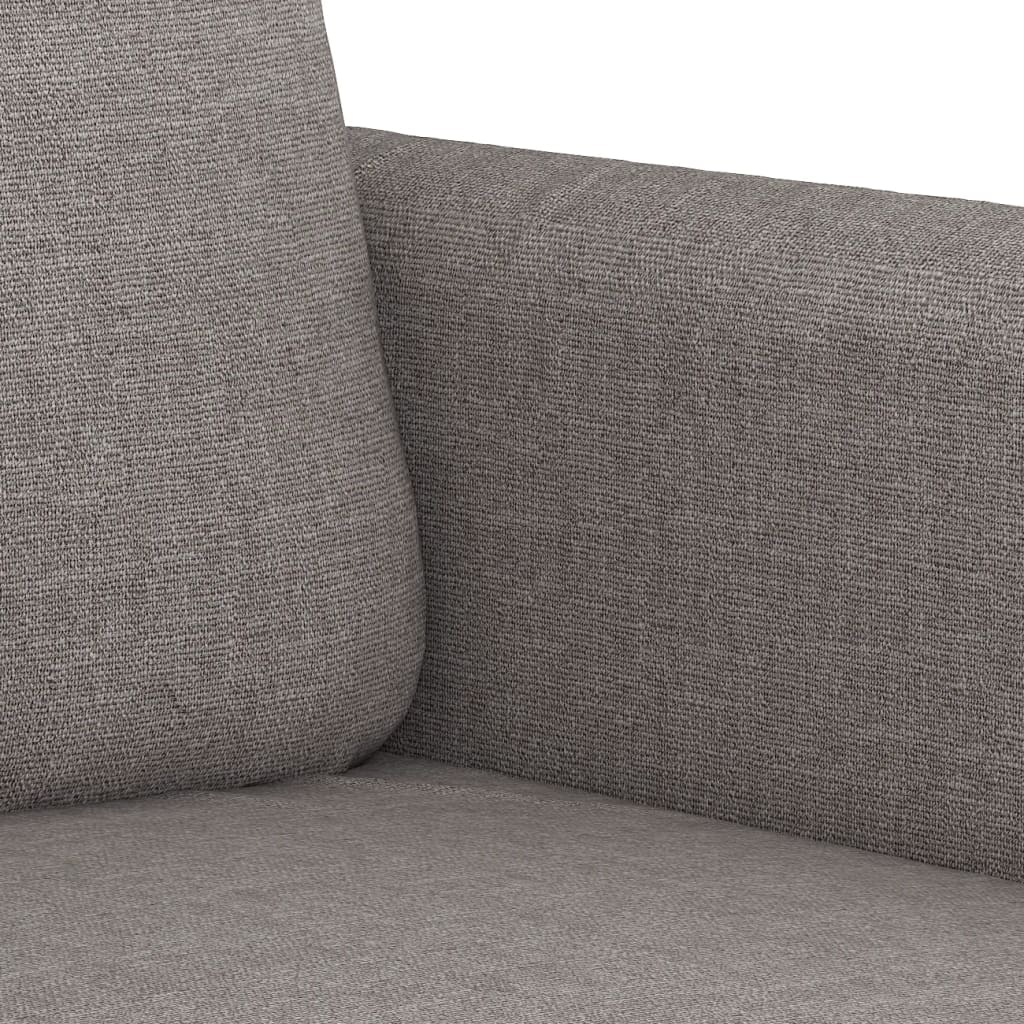 vidaXL Set de canapele cu perne, 4 piese, gri taupe, textil