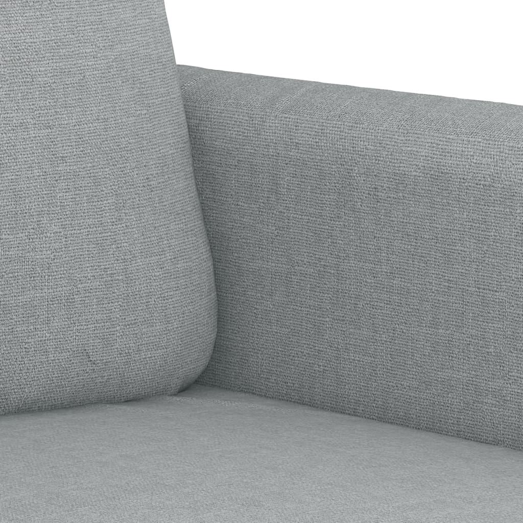 vidaXL Set de canapele cu perne, 2 piese, gri deschis, textil