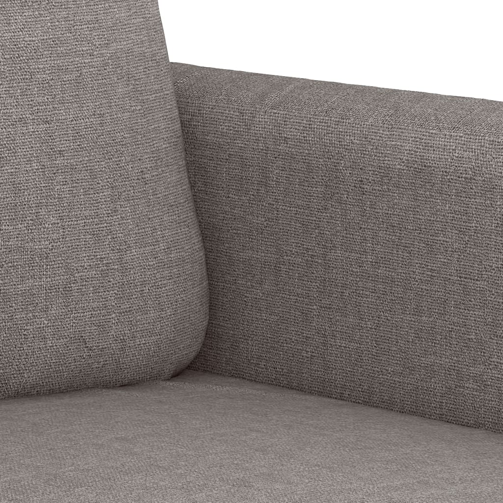 vidaXL Set de canapea cu perne, 2 piese, gri taupe, material textil